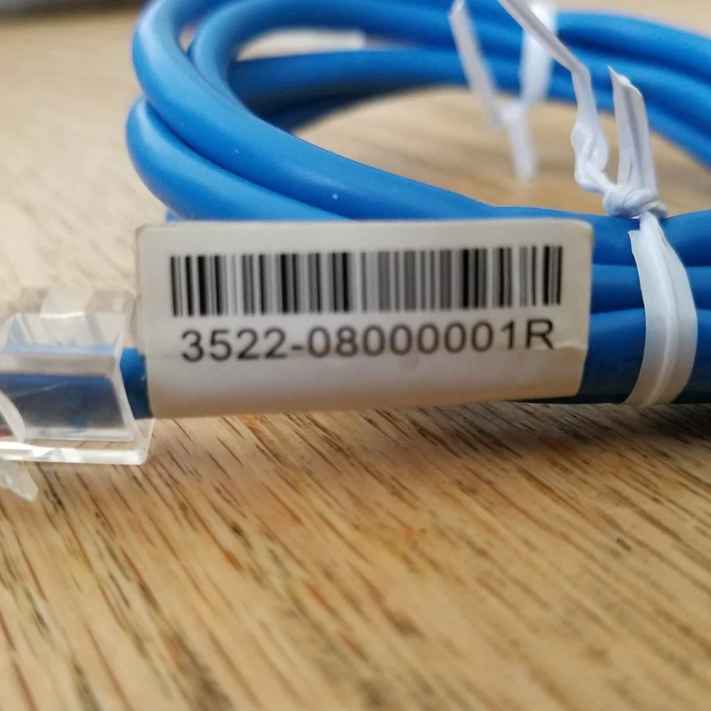 Ethernet Patch Cable Cord 3522-08000001R 4.5 Foot Blue Cat5E